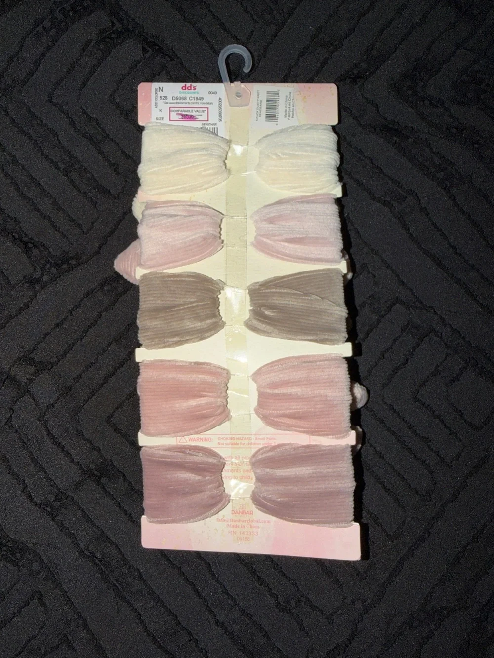 Kids 5-Pack Knotted Headbands - Pink, Cream, Taupe